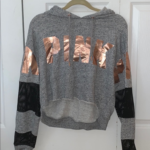 PINK Victoria's Secret Tops - PINK cropped hoodie
